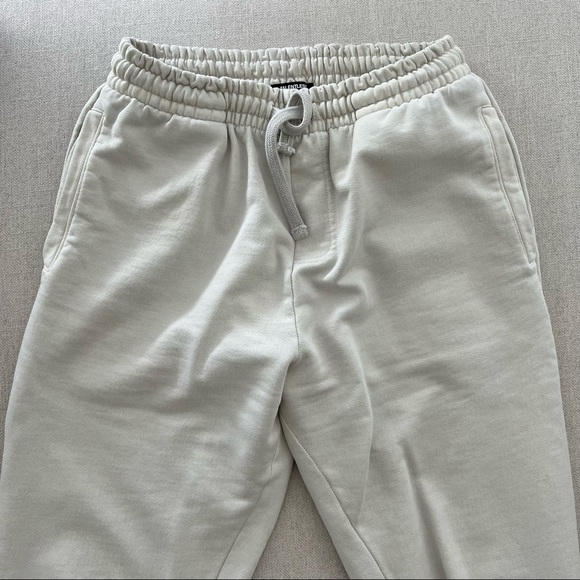 TALENTLESS Heavyweight Cotton Fleece Bone Sweatpants Size Large - Picture 6 of 9